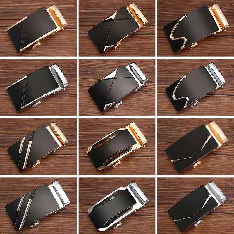 Кожаная пряжка для ремня, автоматическая пряжка 3.5, сплав, пряжка для мужского ремня