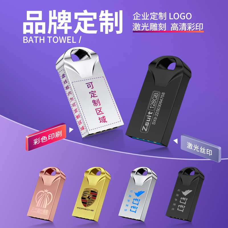 Jisuyouu Disk Custom Wholesale Usb3.0 High Speed 64g Metal High Speed Car USB Disk Mini USB Disk Large Capacity