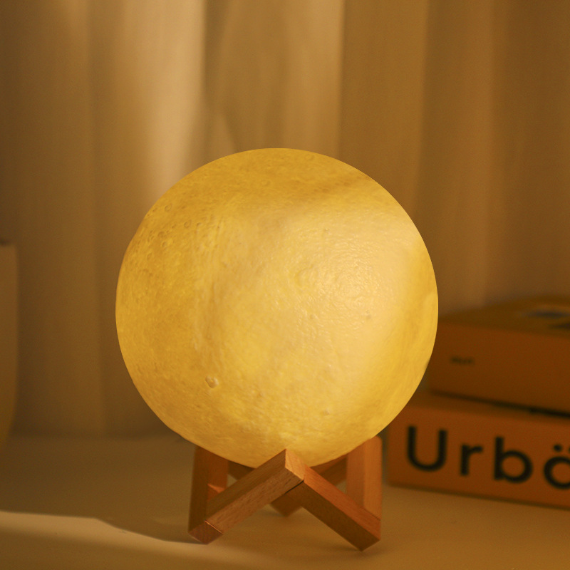 Creative DIY Vinyl Moon Lamp Planet Lamp Bedside Atmosphere Lamp Ornament Starry Sky Moon Lamp Pat Lamp Night Light