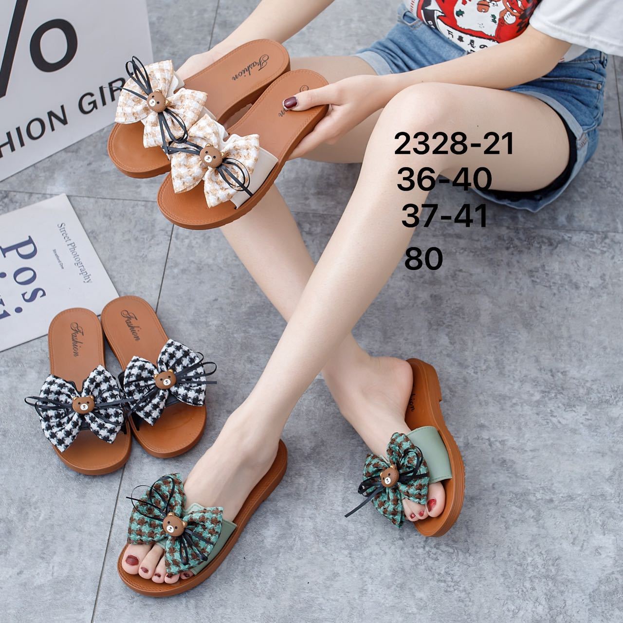 Летние уличные сандалии и тапочки для женщин, нескользящие, износостойкие, модный стиль с бантом, оптовая продажа