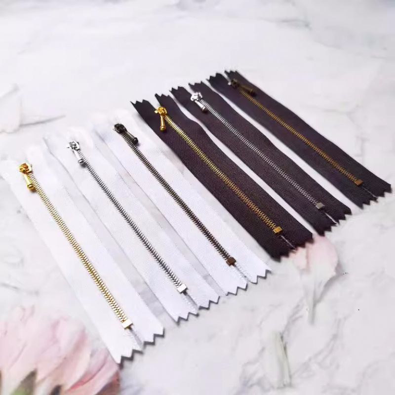 No. 0 Zipper Metal Closed Tail Small Doll Zipper Bjd Toy Clothes Doll Clothing Small Decorative No. 0 Zipper