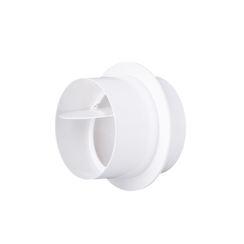 Pvc Round Pipe Check Valve Fresh Air System Bathroom Ventilation Fan Exhaust Pipe Bathroom Heater Check Valve One-Way Valve
