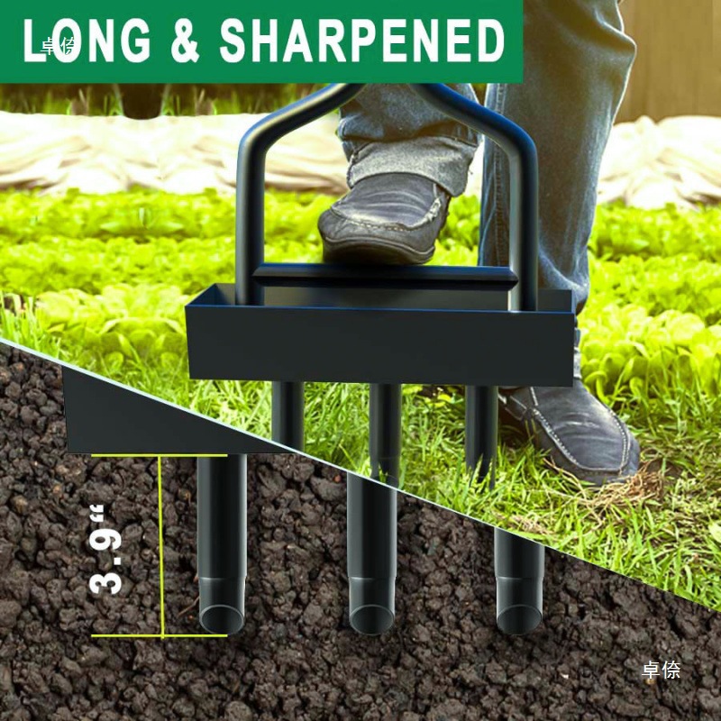 Лужайка перфоратор, маленький инструмент для рыхления почвы, утолщение газона, садоводство, удобрение, дренаж травы, инструмент для теплицы