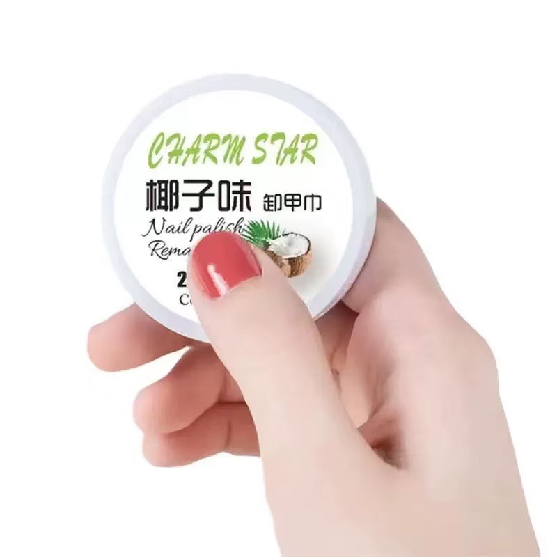 Nail Polish Remover Wipes, Coconut Scented Manicure Tools, Disposable Non-Harmful Nail Polish Remover Pads, Water Manicure Supplies