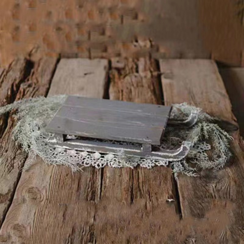 New wooden Christmas sled Christmas decoration home decoration new exotic home decoration factory direct sales
