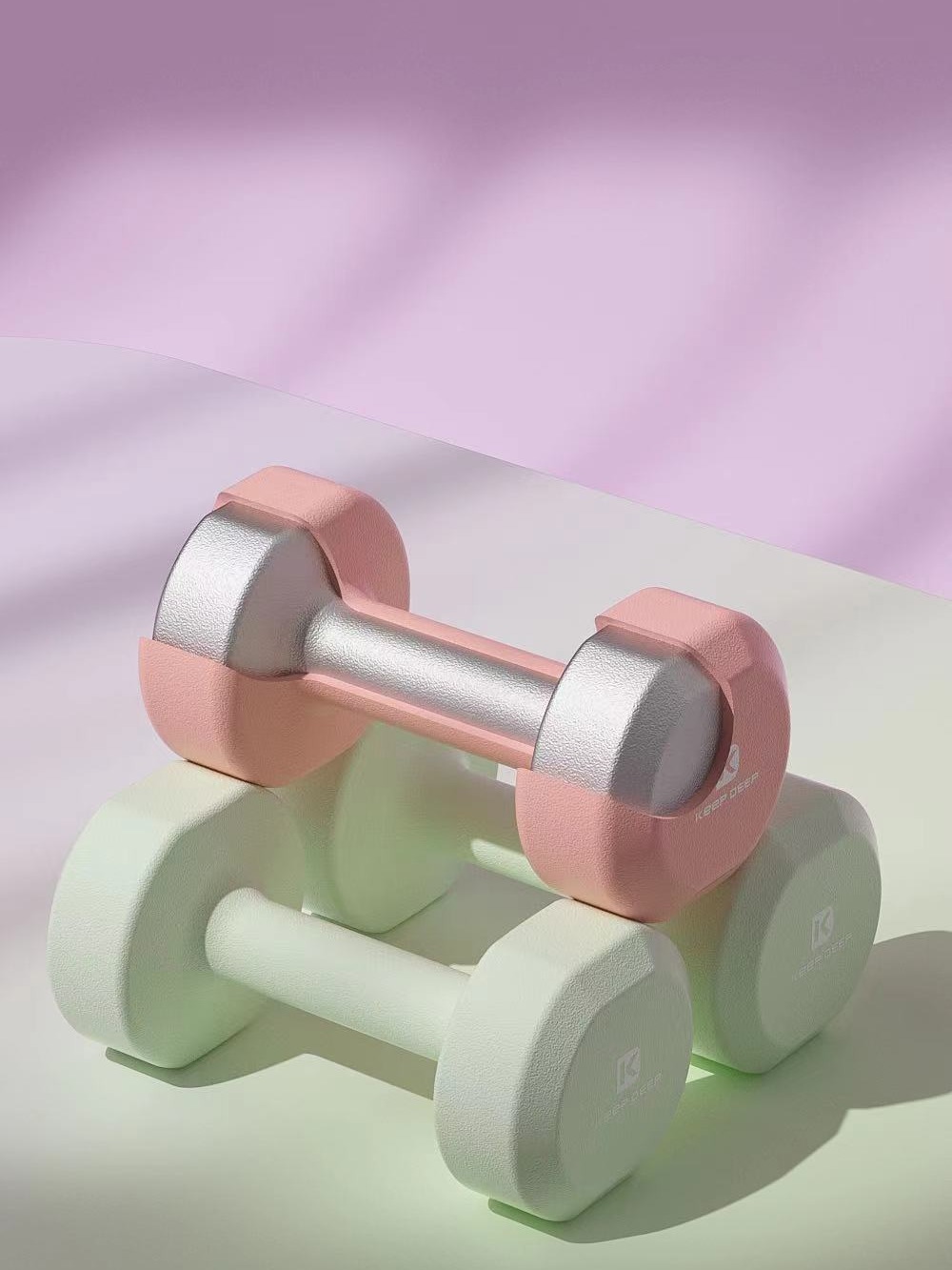 Dip plastic dip dumbbell ladies fitness home men's barbell children primary school boys teenagers 1 2 3kg small