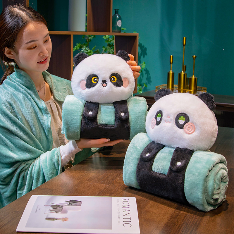 New cartoon three-dimensional nap roll blanket office lunch break plush blanket student dormitory air conditioning blanket factory wholesale