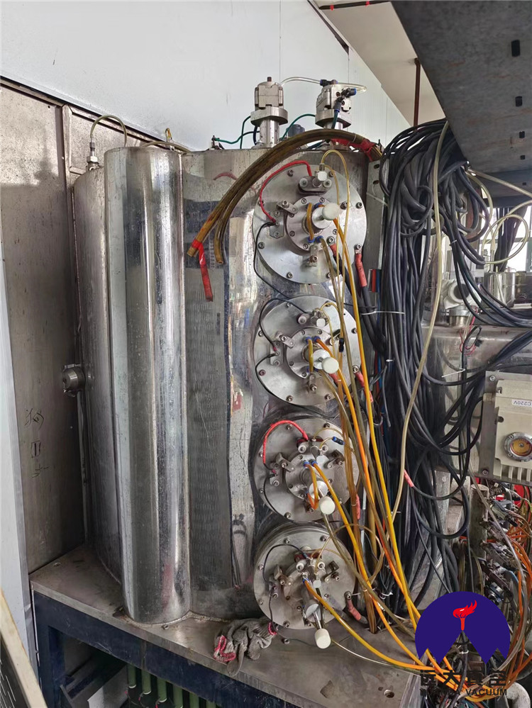 1300 молекулярный насос среднечастотный многодуговой вакуумный coating машина б/у, может установить 4 пары среднечастотных