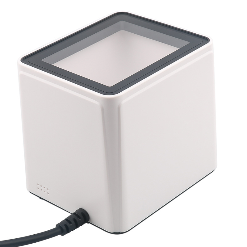 Wireless Bluetooth QR code scanning box supermarket collection box payment small white box medical insurance two-dimensional payment box QR code scanning Pier