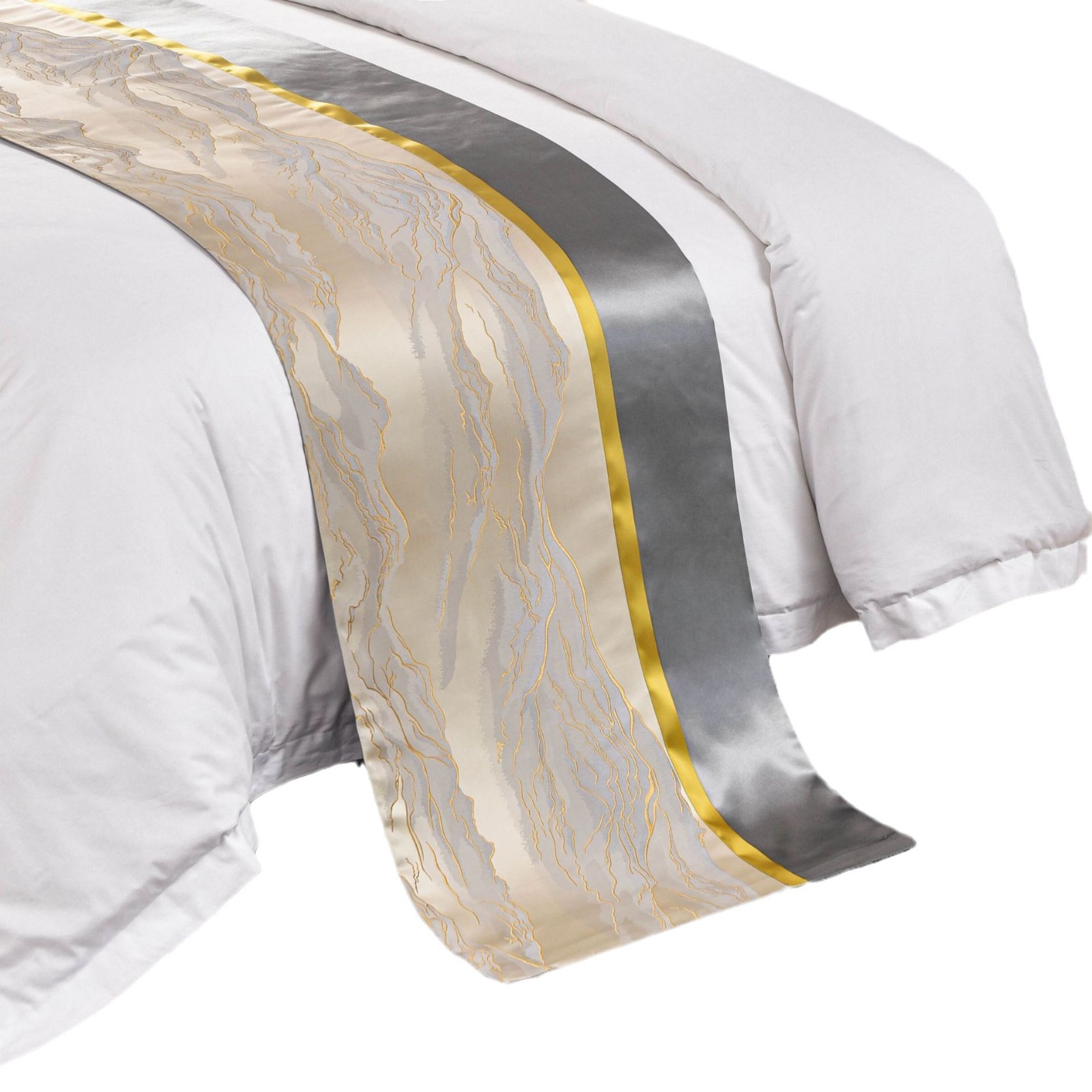 Hotel Bedding Bed Flag Bed Tail Towel Homestay Light Luxury Advanced Sense Towel Parent-Child Room Pillow Core Factory Direct Camp