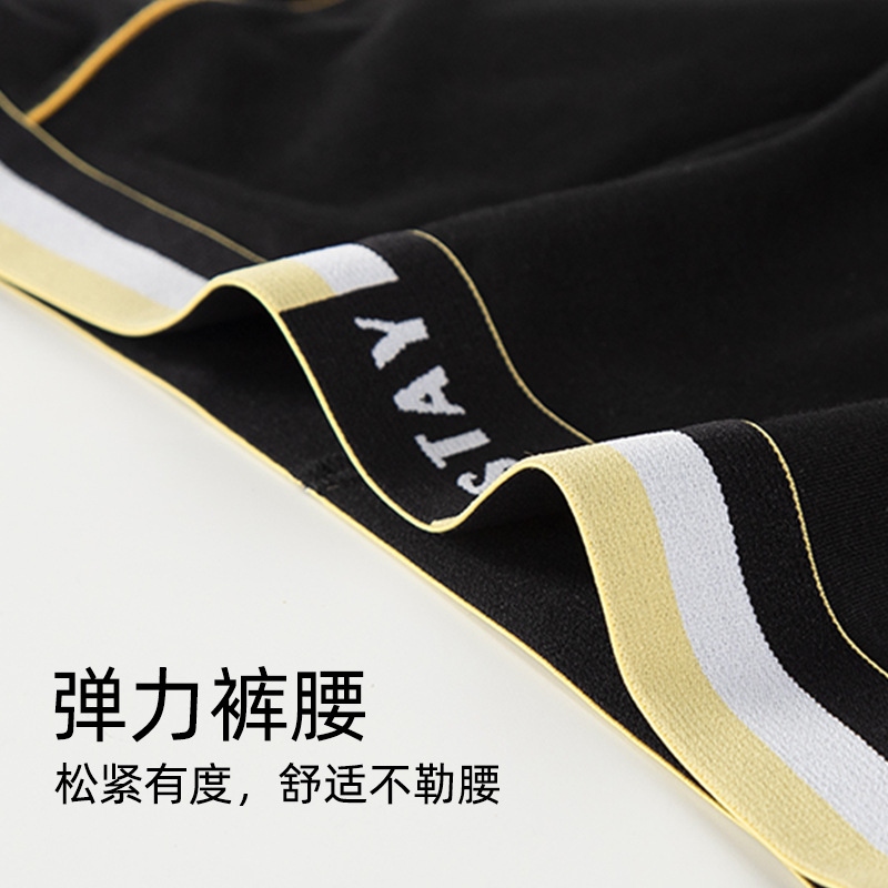 Zake/Zake Spot Wholesale Stay New Men's Underwear Men's Modal Cotton Mid-Waist Boxer Briefs Young Men