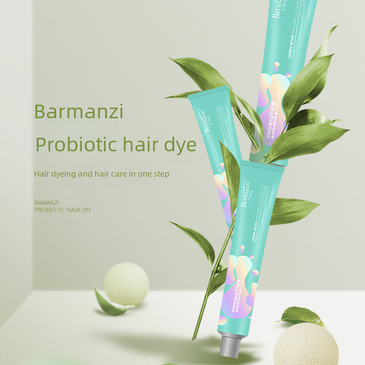 Hazelnut Gray-Brown Plant-Based Hair Dye, Bleach-Free Hair Dye, Hair Salon Dye Cream, Home Use to Cover Gray Hair