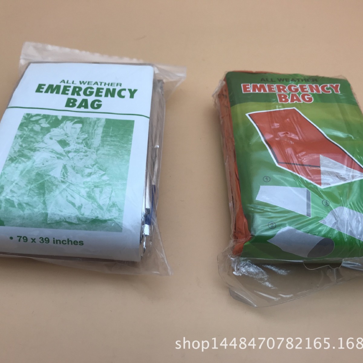 Спальный мешок из алюминизированной пленки PET складывающийся теплый для первой помощи