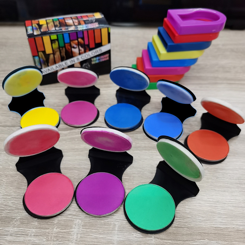 Spot Cross-Border Domestic Sales 3g Hair Dye Powder Disposable Colorful Hair Powder Easy to Colorful and Easy to Clean Hair Chalk