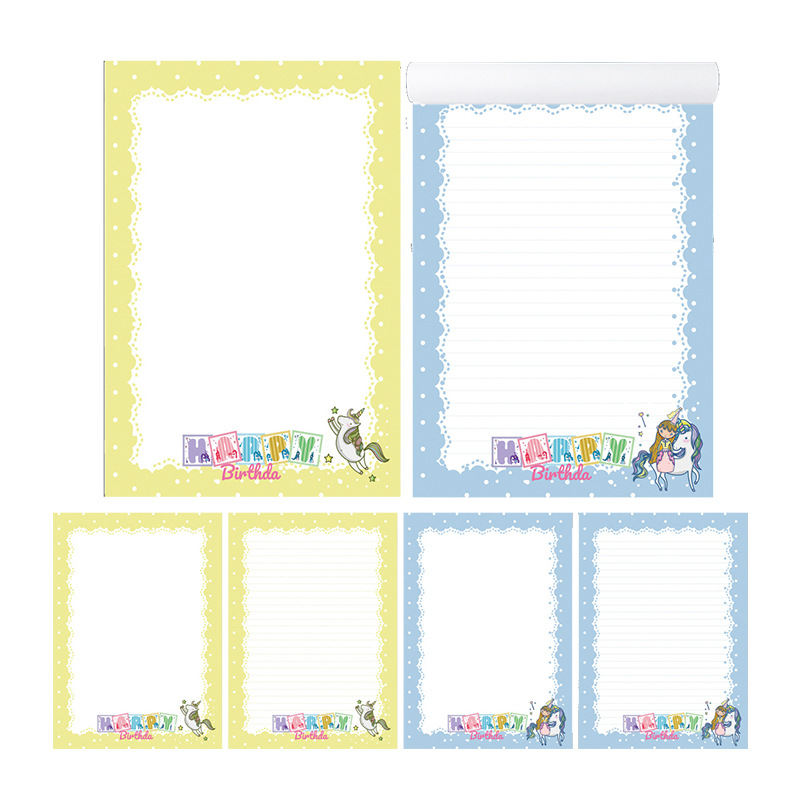 Enterprise note book unit letter paper Hotel note printing head-up manuscript paper blank message notepad production printing