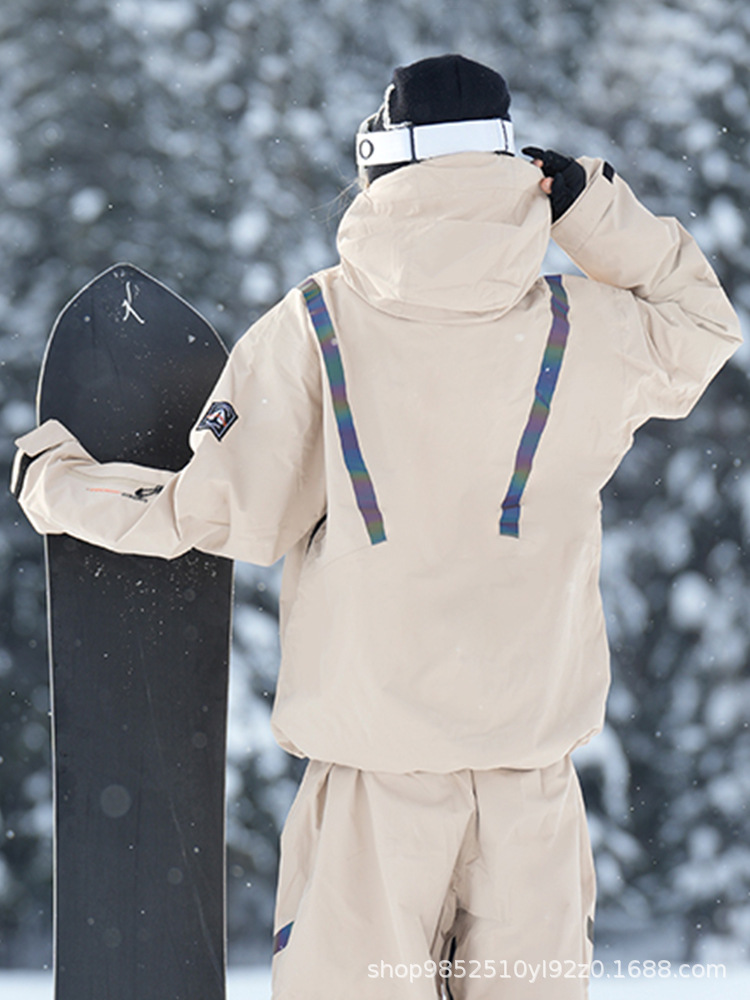 Trendy Ski Clothing for Women, Winter Single and Double Board Windproof, Waterproof, Warm Outdoor Ski Tops, Jackets and Coats for Men