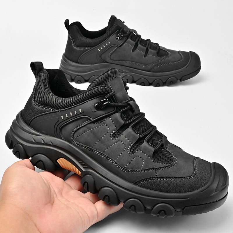 Foreign Trade Export to the United States Genuine Leather Hiking Shoes for Men in Autumn and Winter Non-Slip Wear-Resistant Waterproof Outdoor Hiking Hiking Shoes