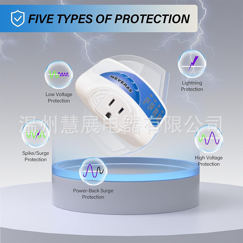 Power Suppressor for Tv/ Computer/ Refrigerator Voltage Protector Surge Protection Socket Power Protector