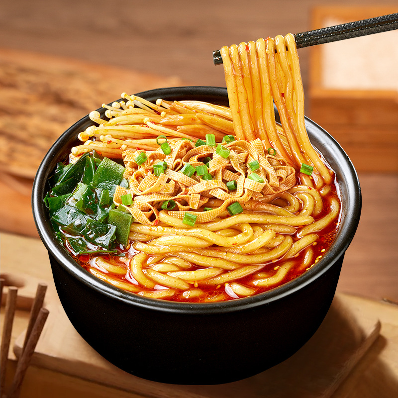 Wanhe Soil Bean Powder Casserole Spicy Hot Pot Bagged Coarse Rice Noodle Fans Night Food Convenient Instant Vermicelli Fat Sauce Potato Powder