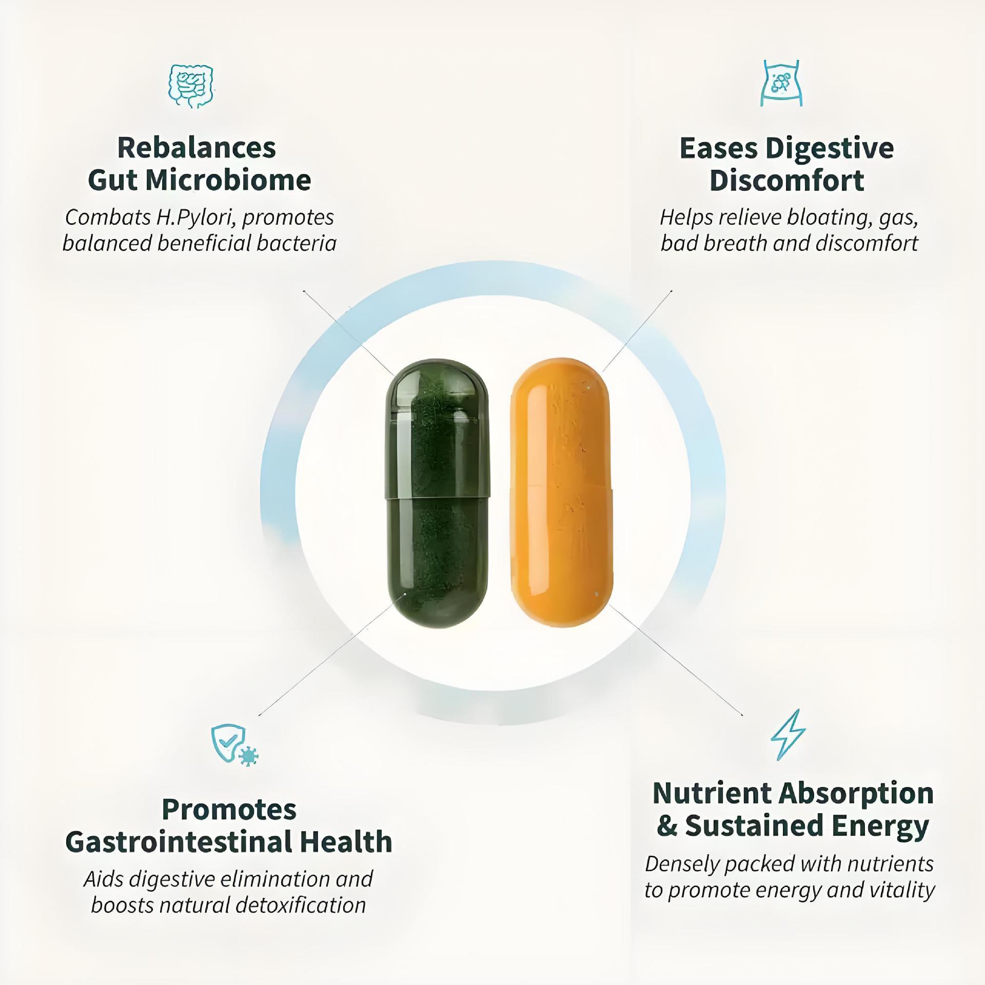 Popular Prostate Capsules Spirulina Capsules Curcumin Capsules Combination Set Spirulina Chlorella