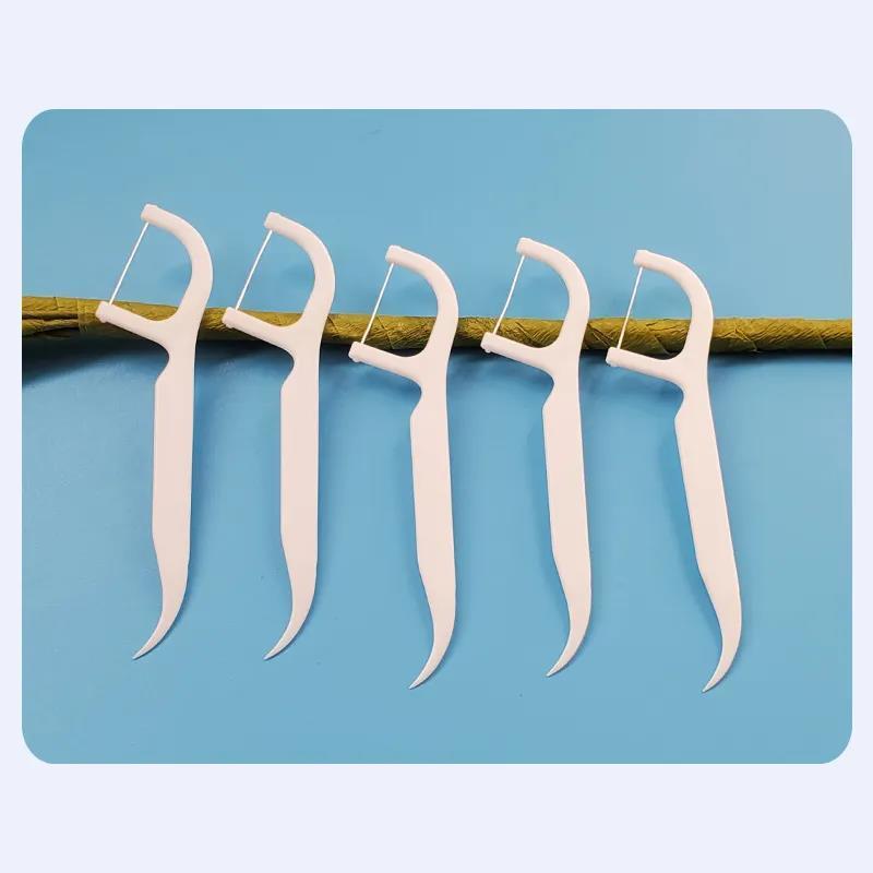 Dental floss Super dental floss stick family wear high tension thread pick thread bow toothpick cleaning thread tooth care fine wholesale