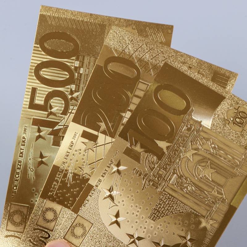 Cross-Border Pet Dollar Commemorative Banknotes, Gold Banknotes, Gold Foil Banknotes, Peripheral Gifts, Crafts, Collections, Plastic Banknotes Wholesale