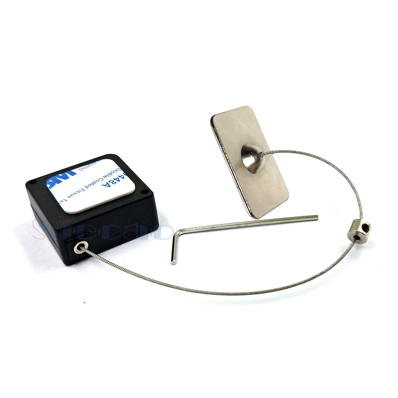 Anti-theft cable box wire rope anti-Lost take-up box supermarket display anti-theft device telescopic automatic take-up rope