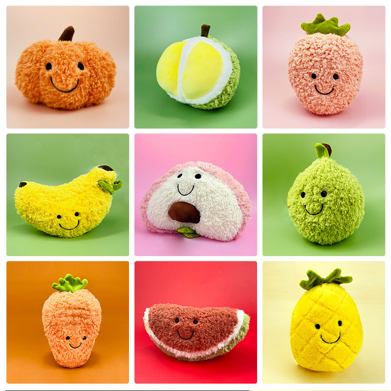 Fruit and Vegetable Artificial Doll Lettuce Cabbage Girl Corn Plush Toy Food Vegetable Doll Birthday Gift