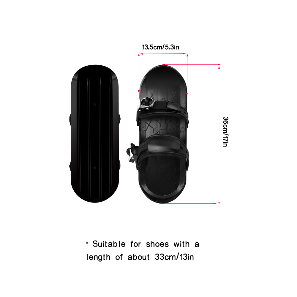 Cross-Border Hot-Selling Mini Ski Winter Outdoor Ski Shoes Wearable Adjustable Mini Ski Shoes