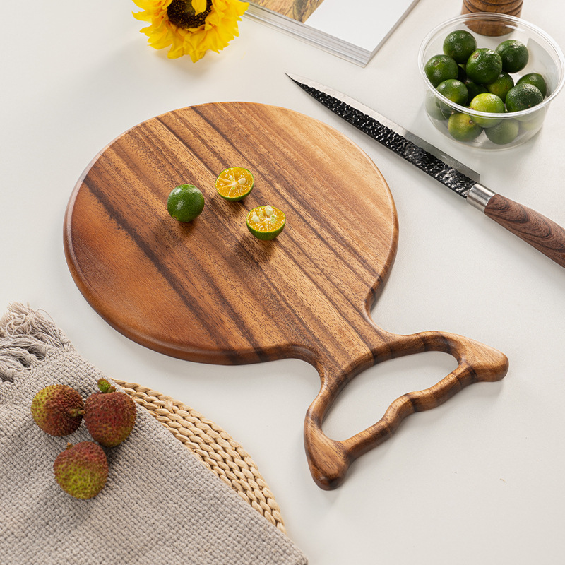 Wooden Dinner Plate Pizza Bread Board Western Food Wooden Tray Square Solid Wood Steak Steak Wooden Plate Dinner Plate Cake Deli