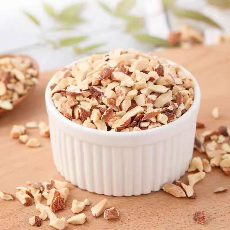 New Original Flavor Almond Pieces, Crushed Almonds, Crushed Almonds, Baked Nut Pieces, Raw Materials, Commercial Wholesale Chocolate