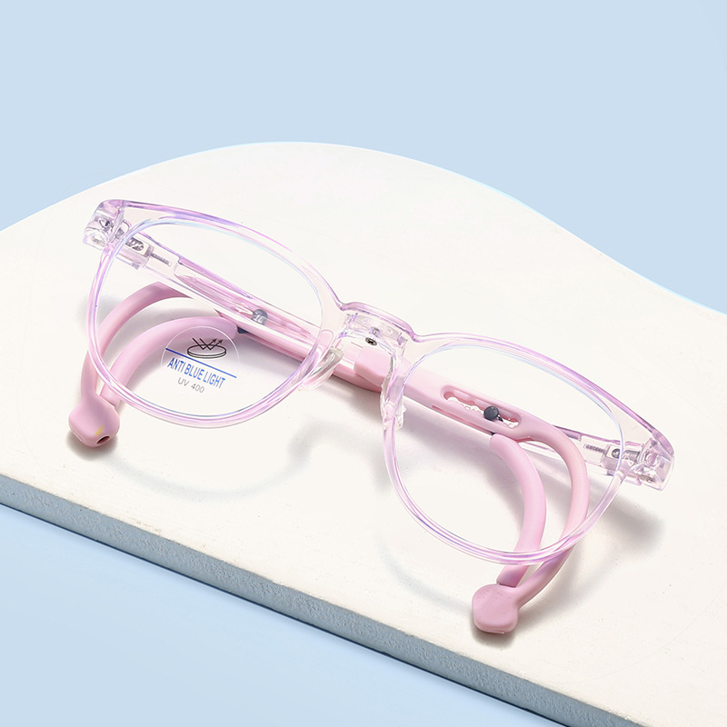 Children's Mirror Anti-Blue Light Glasses Tr90 Soft Frame Student Goggles Flat Mirror Activity Anti-Slip Frame 5441