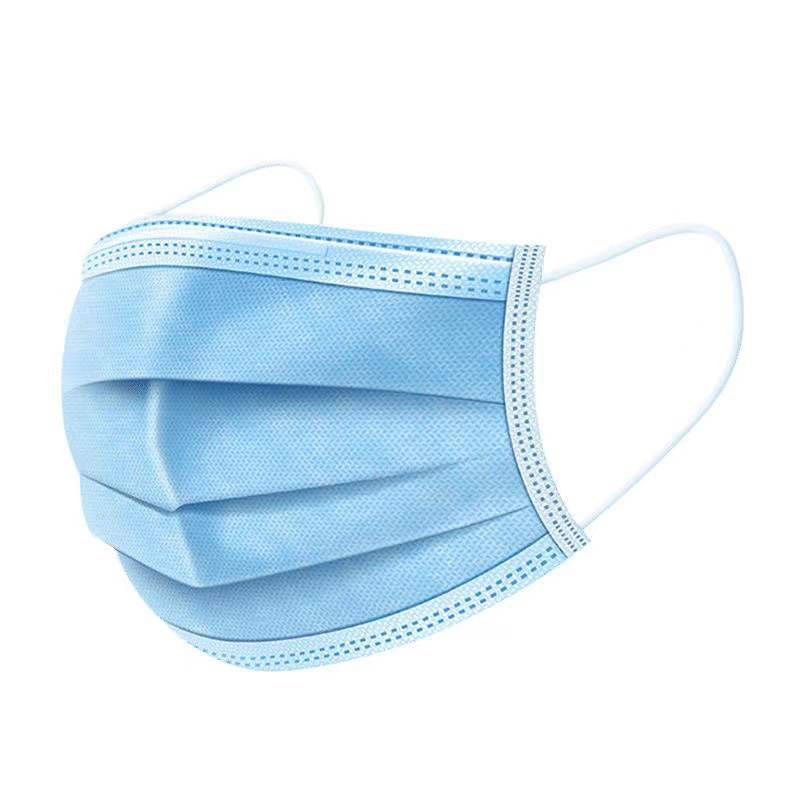 Big apartment medical surgical mask meltblown cloth three-layer protection adult medical mask blue white black three-color optional hanging ears