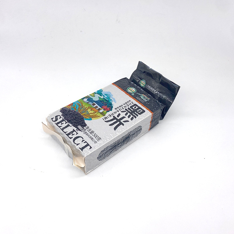 Black Rice Wholesale 500g Northeast Black Fragrant Rice Black Brown Rice Grains Live Broadcast Factory Direct Supply He Laixiang Oem