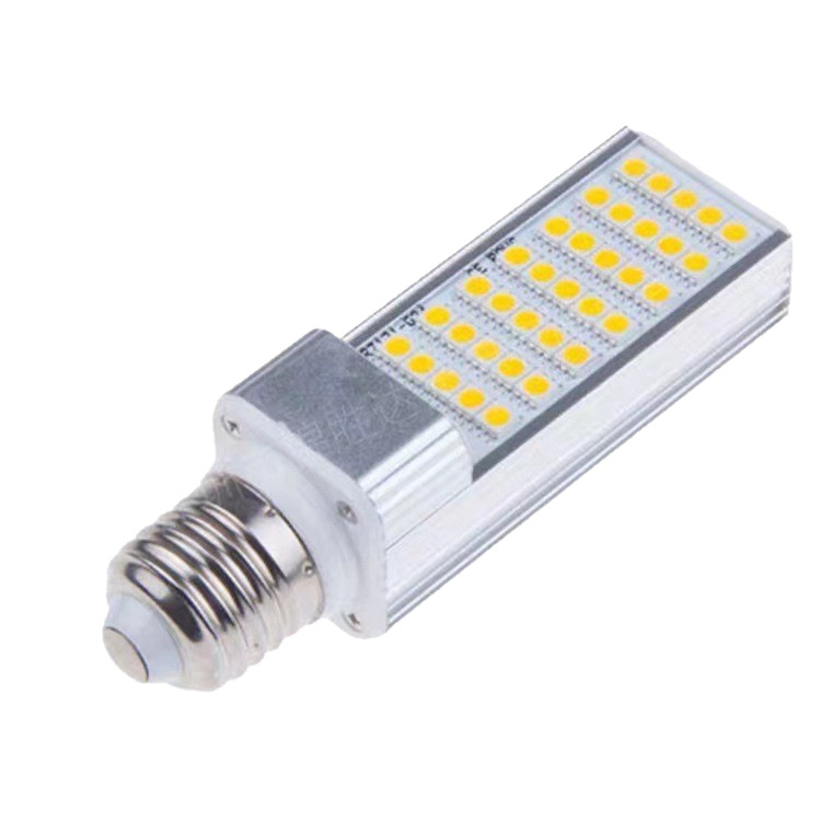 Led High-Brightness Aluminum Alloy Led Horizontal Plug-In Lamp G24G23 Plug-In Tube 220V110V Eye Protection E27 Screw Corn Bubble