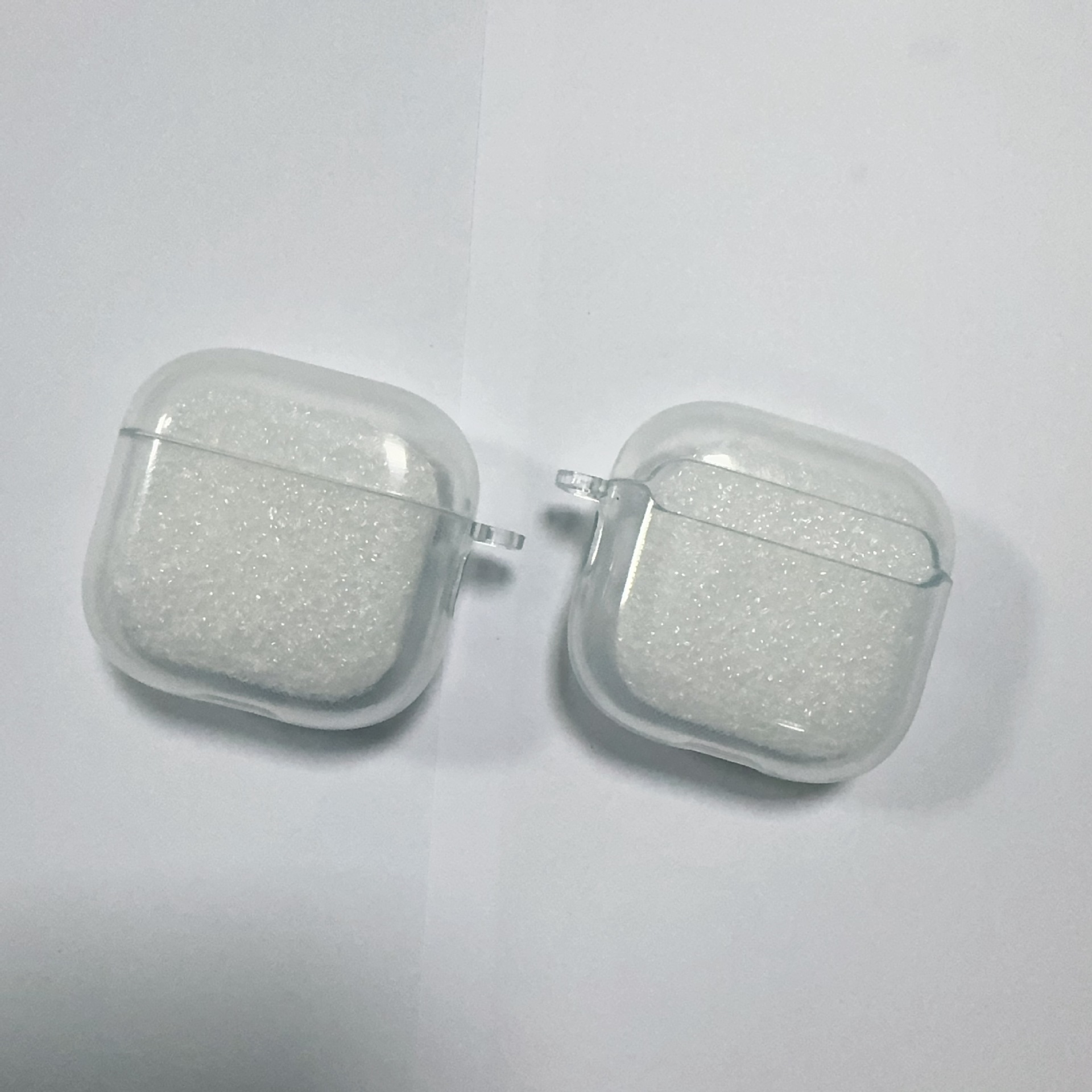 New Huaqiang North 6 Generation/Airpods 4 High Permeable TU Bluetooth Headset Protective Cover Transparent Anti-fall Earphone Case