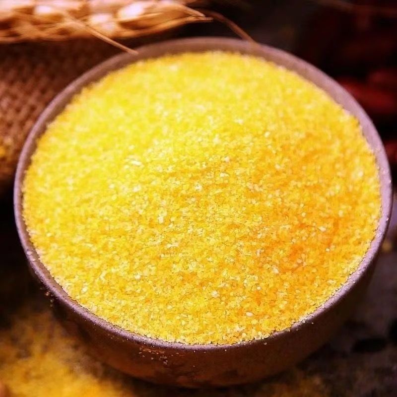 Fresh Corn Grits from Local Farms, No Additives, Cornmeal, Whole Grains for Porridge and Steamed Rice