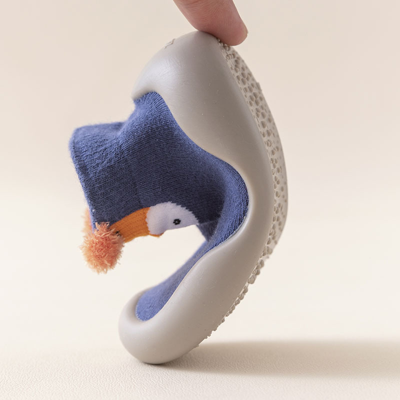 2022 Autumn New Children's Socks and Shoes Cartoon Baby Soft Soled Indoor Toddler Shoes Slip-On Shoes for Boys and Girls