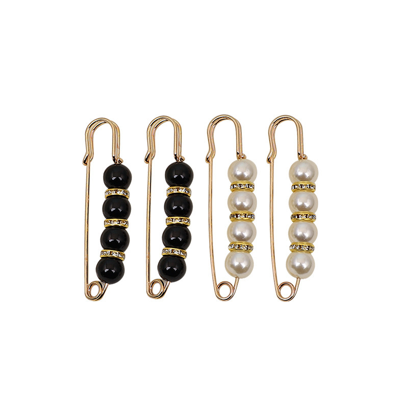 New Sweet All-match Pearl Waist Change Small with Belt Skirt Waist Artifact Women's Pin Anti-light Brooch