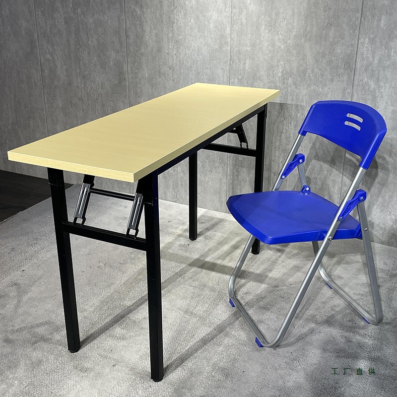 Simple Foldableing Rectangular Desk Long Bench Conference Training Table Activity Table Ibm Table Learning Desk