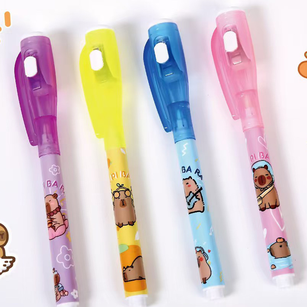 Kapibala Press Invisible Pen Student Test Pen Sign Pen Writing Lighting Integrated Lighting Display Invisible