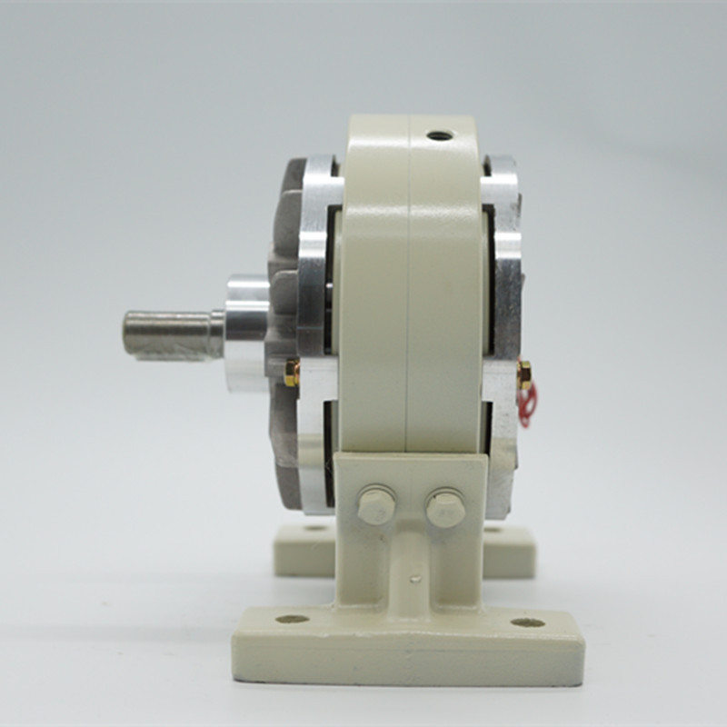 With base single shaft magnetic powder brake double shaft clutch tension controller electromagnetic powder brake motor hole