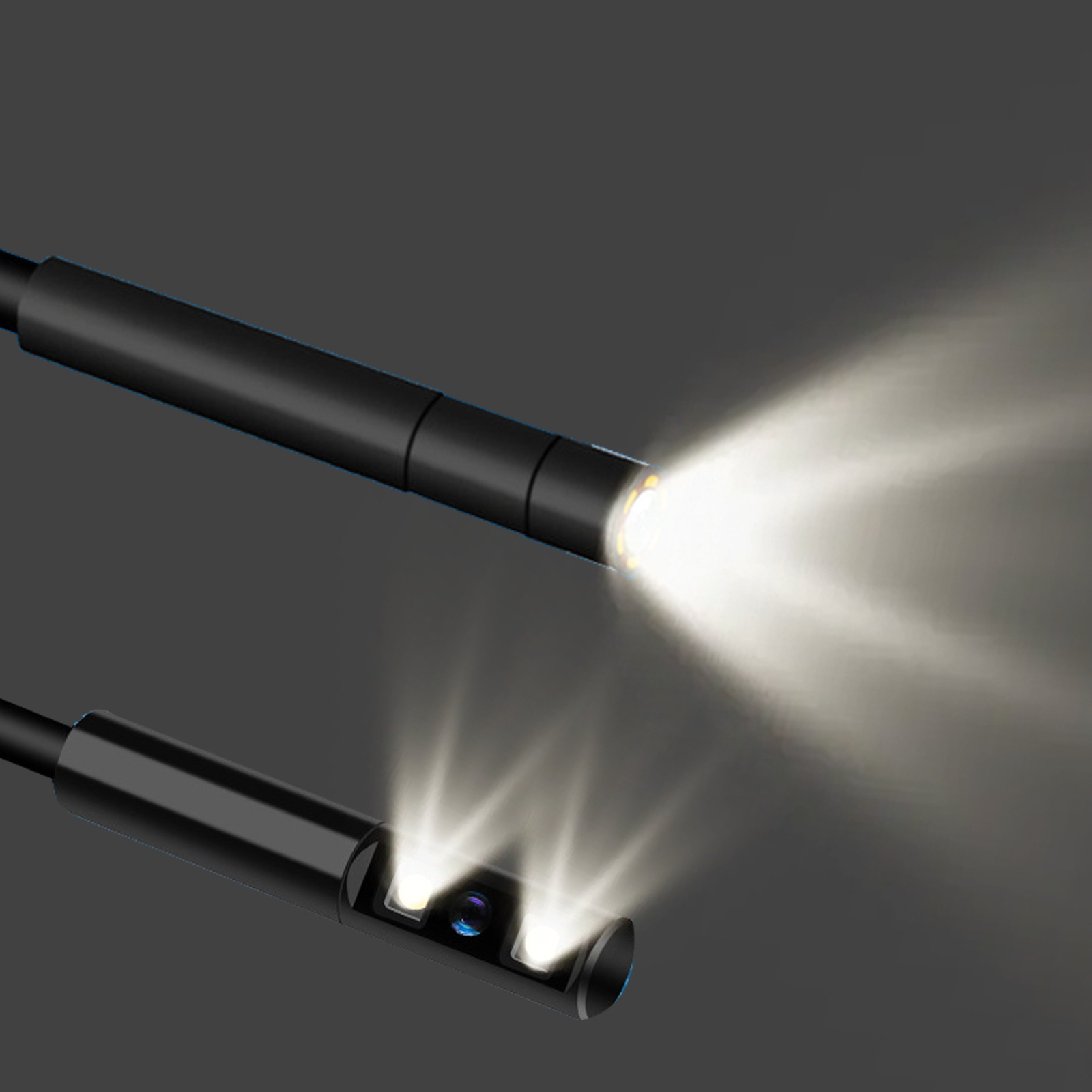 Portable Pipeline Endoscope with Screen 8mm Lens Hd Camera All-In-One Industrial Sight Glass Detector