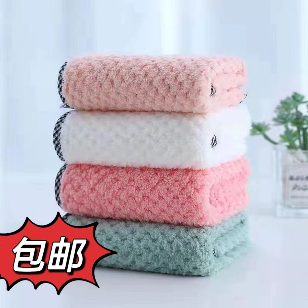 Небольшое квадратное полотенце ананас коралловый флис небольшое квадратное полотенце для умывания лицо небольшое полотенце кухонное висячее абсорбирующее квадратное полотенце