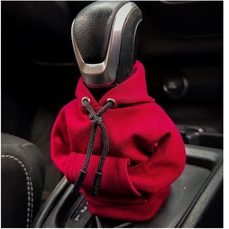 Gear handle hoodie sweater car gear lever cover gear handbrake gear small clothes decorative gear lever protection creativity