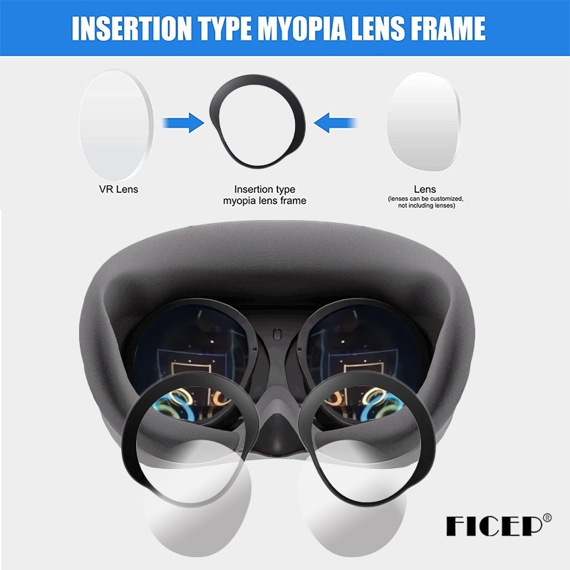 Pico4 Myopia Glasses Magnetic Flat Glasses Anti-Blue Light Astigmatism Lenses Piconeo4Vr Special Accessories