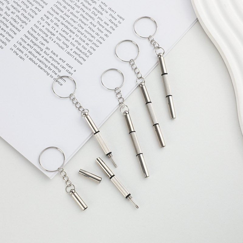 [Glasses Screwdriver] Portable Multi-Functional Three-Purpose Screwdriver Glasses Accessories Three-In-One Repair Screwdriver