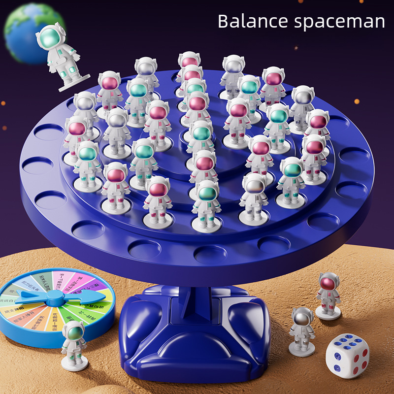 Tiktok balance spaceman children's toy desktop game early education puzzle doll balance tree parent-child interaction wholesale