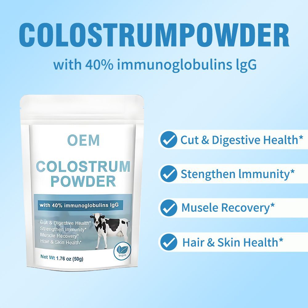 O Em Cross-Border Best-Selling Product Bovine Colostrum Powder Colostrum Bag 50g Factory Support