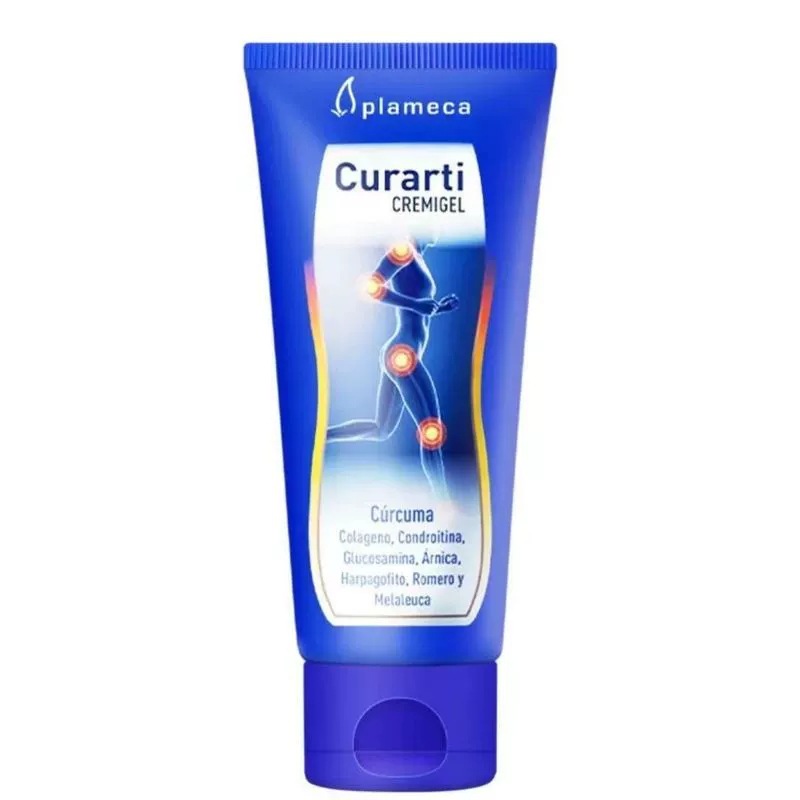 Spanish Curarti Curcumin Sports Gel Glucosamine Chondroitin External Use Small Blue Tube Joint Cream